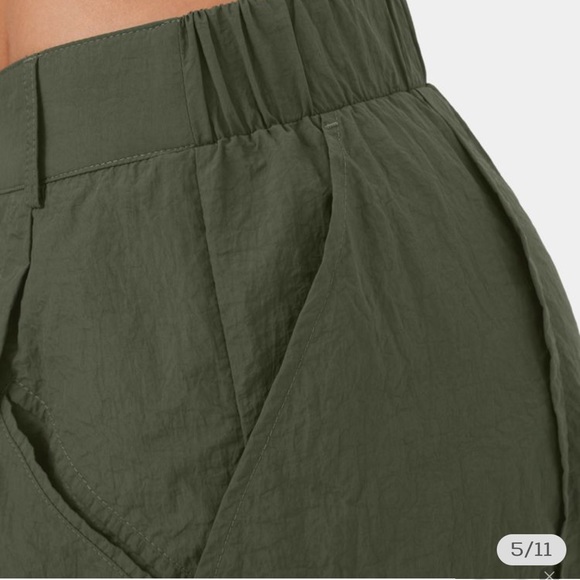 Halara Low Rise Button Zipper Side Pocket Wide Leg Casual Cargo NWT XL - Picture 3 of 5